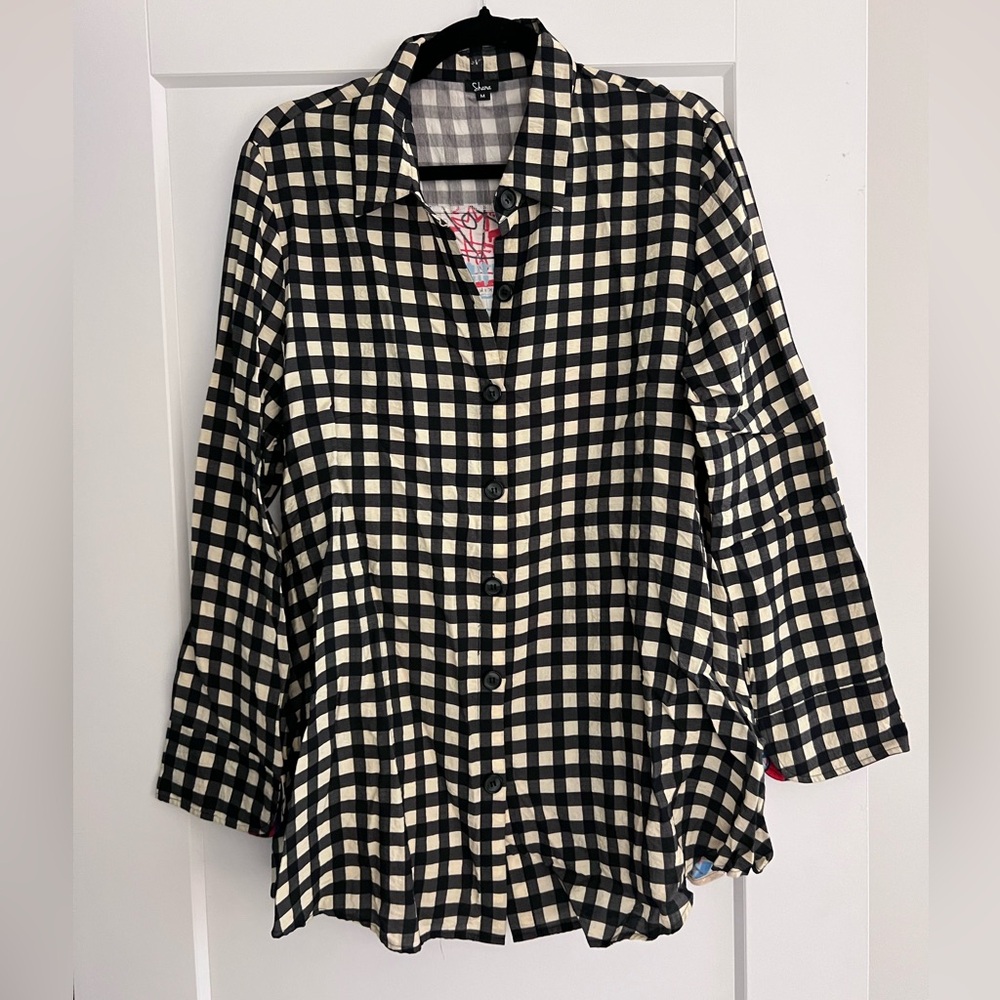 Shana Checkered Button Down Shirt